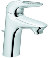 GROHE Eurostyle Einhand-Waschtischbatterie S-Size mit Zugstangen-Ablaufgarnitur, Chrom