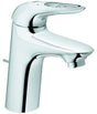 GROHE Eurostyle Einhand-Waschtischbatterie S-Size mit Zugstangen-Ablaufgarnitur, Chrom