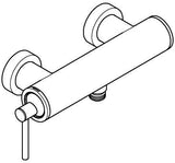 GROHE Atrio Einhand-Brausebatterie 24366 Wandmontage Chrom – SilkMove Keramikkartusche