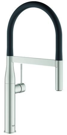 GROHE Essence Einhand-Spültischbatterie mit ausziehbarer Profibrause supersteel