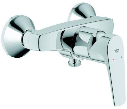 GROHE BauFlow Einhand-Brausebatterie Wandmontage chrom – SmoothControl & Rückflussverhinderer