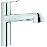 GROHE Eurodisc Cosmopolitan Einhand-Spültischbatterie mit ausziehbarer Dual-Spülbrause, Chrom
