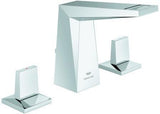 GROHE Allure Brilliant 3-Loch-Waschtischbatterie mit flachem Auslauf in Chrom