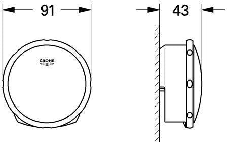 GROHE Talentofill Wannenfüll-/Ab-/Überlaufgarnitur 19952 FMS in Chrom
