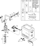 GROHE Blue Professional L-Auslauf Set – Spültischbatterie mit Filterfunktion, Bluetooth & WiFi in Chrom