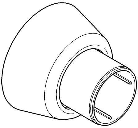 GROHE Rosette 45545 für S-Anschluss 12058/12120 DN15 70mm Chrom – Armaturenrosette mit Gewinde