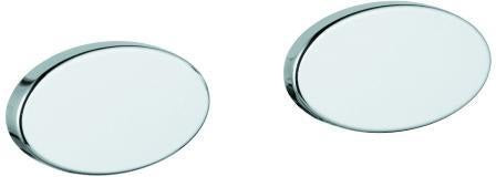 GROHE Abdeckkappe 10099 chrom 2 Stück für Griff Grohtherm 1000