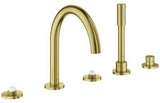 GROHE Atrio Private Collection 5-Loch-Wannenkombination – Chrom, mit Rainshower Aqua Stick Handbrause