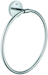 GROHE Bau Cosmopolitan Handtuchring – geschlossen, verchromt, schwenkbar, 210 mm