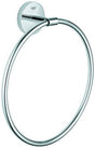 GROHE Bau Cosmopolitan Handtuchring – geschlossen, verchromt, schwenkbar, 210 mm