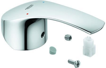 GROHE Hebel 46897 Metall Chrom – Ersatzgriff für Eurosmart Einhand-Waschtisch- und Spültischbatterie