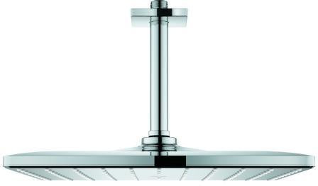 GROHE Rainshower Mono 310 Cube Kopfbrause-Set Deckenauslass 142 mm, 1 Strahl, 7,5 l/min, Chrom