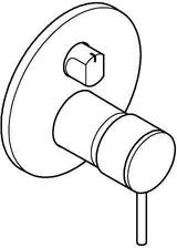 GROHE Atrio Einhandbatterie 3-Wege Umstellung Fertigmontageset Chrom