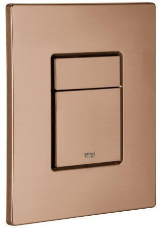 GROHE Abdeckplatte 42371 mit Drucktaste – Chrom, WC-Betätigungsplatte