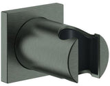 GROHE Rainshower Wandbrausehalter 27075 eckig hard graphite – nicht verstellbar, verdeckte Befestigung