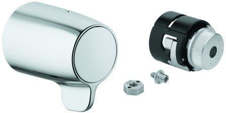 GROHE Temperaturwählgriff 49072 für Grohtherm Special Waschtischbatterie – Chrom, Metall, SafetyPlus