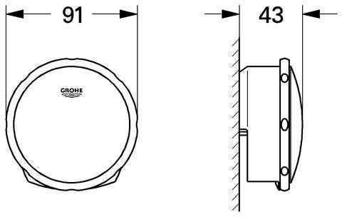 GROHE Talentofill Wannenfüll-/Ab-/Überlaufgarnitur 19952 FMS in Chrom