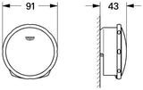 GROHE Talentofill Wannenfüll-/Ab-/Überlaufgarnitur 19952 FMS in Chrom