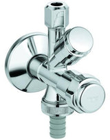 GROHE WAS-Kombieckventil 41073 DN15 mit Rückflussverhinderer – Chrom, Messing, keramisches Oberteil