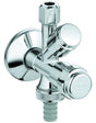 GROHE WAS-Kombieckventil 41073 DN15 mit Rückflussverhinderer – Chrom, Messing, keramisches Oberteil