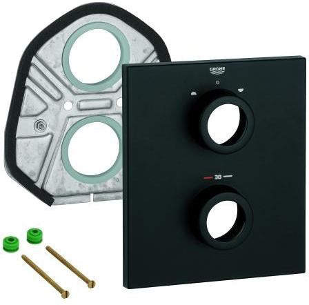 GROHE Rosette 47828 in Chrom – Passgenaue Abdeckung für Armaturen