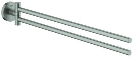GROHE Handtuchhalter Essentials 40371_1 2-armig schwenkbar Metall 450mm Chrom