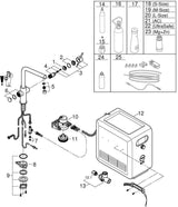 GROHE Blue Professional L-Auslauf Set – Spültischbatterie mit Filterfunktion, Bluetooth & WiFi in Chrom