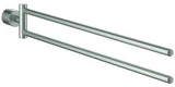 GROHE Atrio Handtuchhalter 2-armig supersteel – Schwenkbar, verdeckte Wandmontage