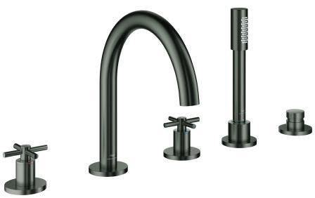 GROHE Atrio 5-Loch-Wannen-Kombination 29408 mit Kreuz-Griffen in Chrom