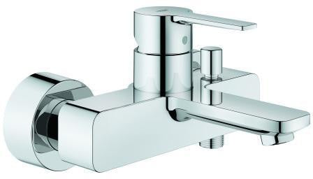 GROHE Lineare Einhand-Wannenbatterie Wandmontage Chrom – mit Temperaturbegrenzer