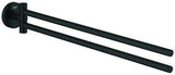 GROHE Handtuchhalter Essentials 2-armig schwenkbar 450 mm matt black