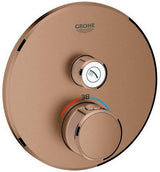 GROHE Grohtherm SmartControl Unterputz-Thermostat 1 Absperrventil rund hard graphite