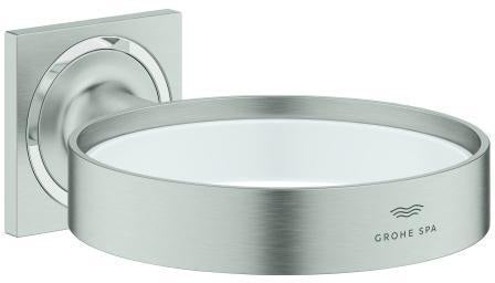 GROHE Allure Halter für Seifenschale oder Föneinsatz – verdeckte Wandmontage, Cool Sunrise gebürstet