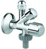 GROHE Kombi-Eckventil 22036 DN15 1/2''x3/8''x3/4'' selbstdichtend – Chrom
