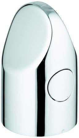 GROHE Temperaturwählgriff 47729 Chrom – Armaturengriff mit EcoButton und Long-Life Oberfläche