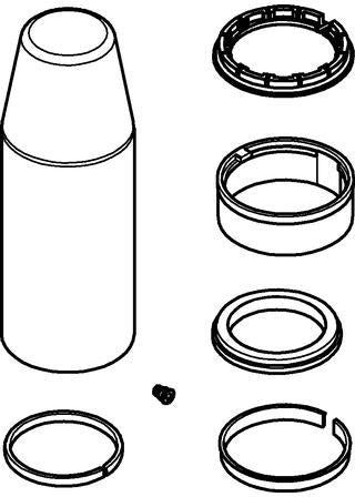 GROHE Dichtungssatz 46429000 in glanzschwarz – Passgenaue Dichtung für Armaturen