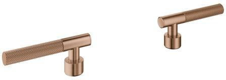 GROHE Atrio Private Collection Hebelgriffe mit Rändelstruktur in Chrom