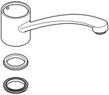 GROHE Auslauf 13205 Chrom – Drehbarer Messing-Auslauf mit verchromter Oberfläche