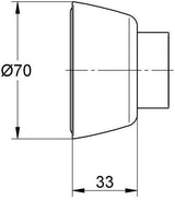 GROHE Wandrosette 440423 konisch für Eichelberg EHM und Thermostate chrom