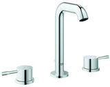 GROHE Essence 3-Loch-Waschtischbatterie mit Zugstangen-Ablaufgarnitur, Chrom