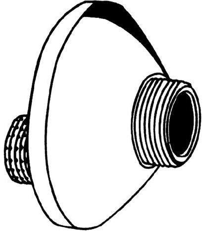 GROHE S-Anschluss 12001 – Verstellbar 7,5 mm, 1/2" x 3/4", Chrom