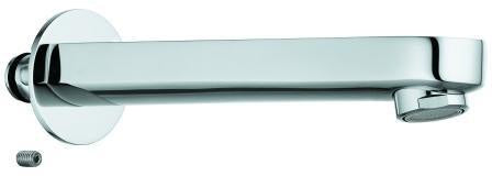 GROHE Auslauf 42420 supersteel – Wandmontage, 178 mm Ausladung, Messing gebürstet