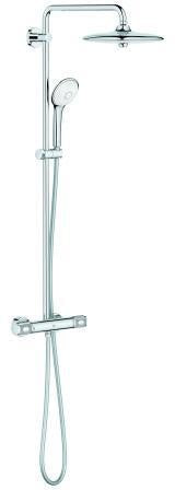 GROHE Euphoria 260 Duschsystem mit Thermostatbatterie, CoolTouch Chrom, Wandmontage