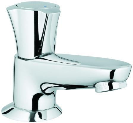 GROHE Costa Standventil DN15 mit Gussauslauf, Mousseur & blauer Markierung – Chrom