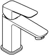 GROHE Cubeo Einhand-Waschtischbatterie S-Size mit Zugstangen-Ablaufgarnitur und SilkMove-Technologie in Chrom