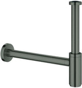 GROHE Geruchsverschluss 28912 für Waschtische 1 1/4 Zoll Messing Chrom – Flaschensiphon mit Rosette