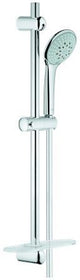 GROHE Euphoria 110 Champagne Brausegarnitur mit 3 Strahlarten, 600 mm Stange, Seifenschale, Chrom