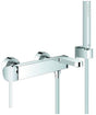 GROHE Plus Einhand-Wannenbatterie Wandmontage mit Brausegarnitur chrom – 33547_3