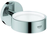 GROHE Essentials Halter für Glas, Seifenschale & Seifenspender – Chrom, Messing, verdeckte Befestigung