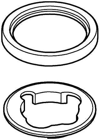GROHE Rosette 48603 für Waschtischbatterien ohne Zugstange, rund, Chrom